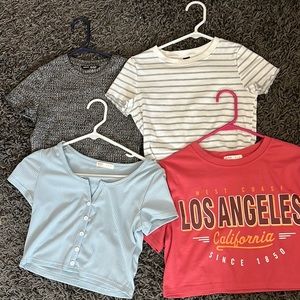 Shein cropped tees NWOT